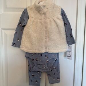 Carter's Blue and Cream Kids Matching Set